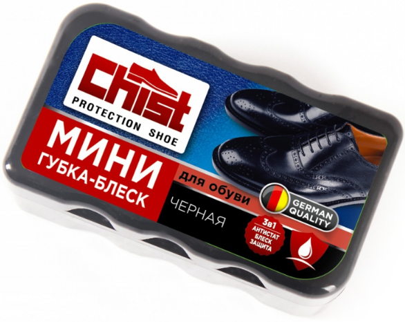 CHIST - Мини-губка для Гладкой кожи (черный) /24